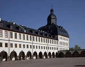 Category Historic EN Prints: Eastern pavilion and southern part of the east wing seen from the north-west