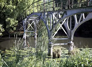 Eberswalde-Finow, bridge over the Finow Canal/ long shot