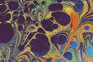 Ebru marbling background. floral Marbleized grunge background texture