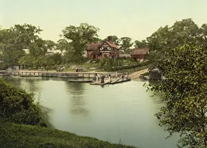 Eccleston ferry in Chester, city in the North West of England