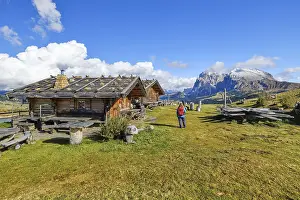 Edelweiss hut on Alpe di Siusi