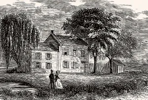 The Edgar Allan Poe Cottage, former home of American writer Edgar Allan Poe