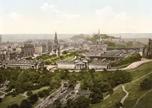 Edinburgh from the castle, Scotland