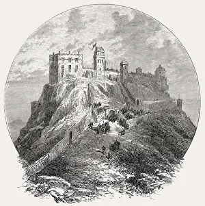 Edinburgh Castle, Scotland, before the Siege of 1573