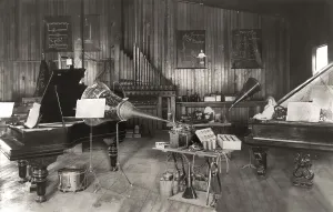 Edison's experimental development facility for the phonograph
