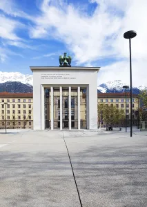 Eduard Wallnofer Square with Liberation Monument