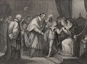 Edward V, Duke of York, parting with his mother