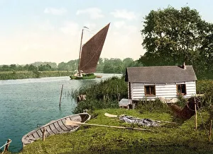 Eel fishing hut on the Bore, Bure River