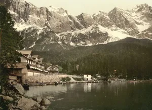 The Eibsee lake in Upper Bavaria