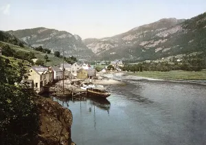Eide Hardanger from the south, Hardangerfjord