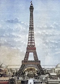 The Eiffel Tower in 1888, Paris