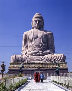 Eighty feet tall Buddha Statue in Bodh Gaya