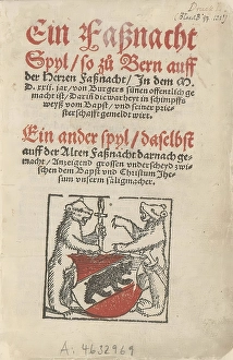 Ein Fassnacht-Spyl so zu Bern 1522 gemacht