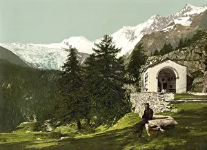 Eine Kapelle in der Naehe von Saas Fee