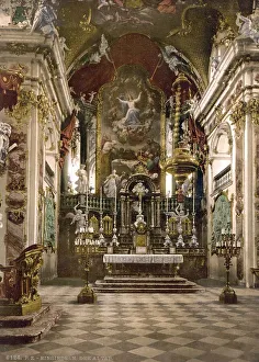 Einsiedeln, Altar in the pilgrimage church