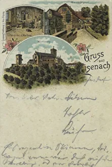 Eisenach, Thuringia, Germany, view around ca 1910