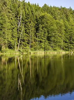 Eisweiher lake at Emersacker, Bavaria