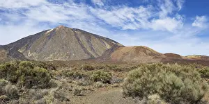 Category Mountain Landscapes Prints: El Teide National Park, behind it the Pico del Teide