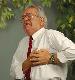 Elderly man with pain, heart pain, heart attack