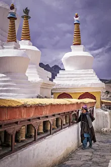 Elderly woman at Lamayuru Monastery, Ladakh, India
