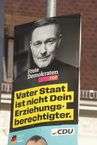 Election poster of the FDP party for the 2025 federal election