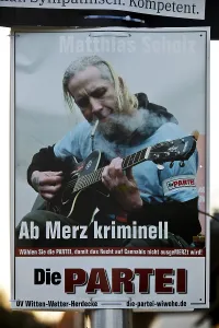 Election poster with Matthias Scholz