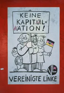 Election poster, United Left, 1990, Thuringia, GDR