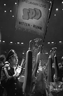 An election rally of the Social Democratic Party of Germany (SPD) on 23