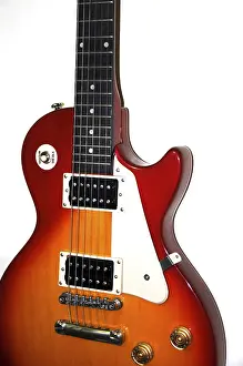 Electric guitar isolated on white background
