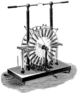 Electrical engineering, self-exciting influence machine