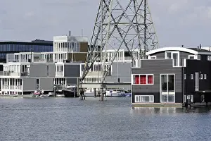 Electricity pylon in residential area