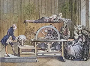 Electrification method in the 18th century