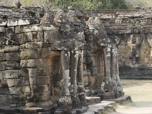Elephant bas relief, Siem Reap Province