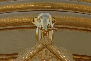 Elephant, detail, temples in Bangkok