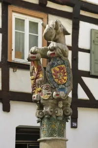 Elephant fountain on the market square