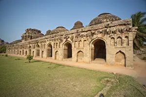 Category Historic EN Prints: Elephant stables, Hampi, Karnataka, India