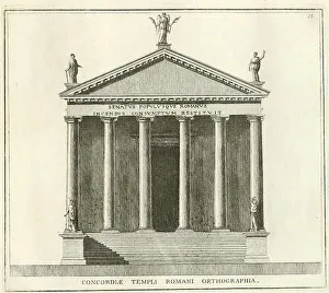 Elevation of the Temple of Concord