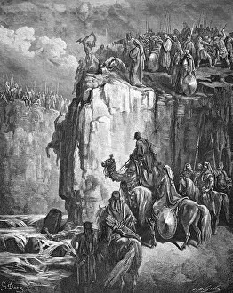 Elias kills the prophets of Baal at the stream Kishon