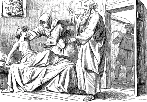 Elisa raises the son of the Sunamite from death