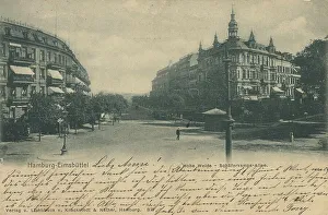 Elmsbuettel, Hamburg, Germany, postcard with text