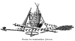 Emblem, Indian, drum, ring, shells