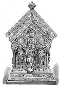 The Emperor between two bishops at the gable end of the silver choir