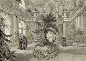 Emperor Frederick Accompanied by the Empress in the Orangery of Charlottenburg