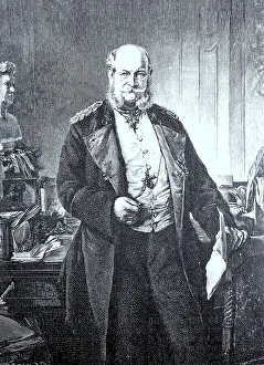 Emperor Wilhelm in his study, Wilhelm I