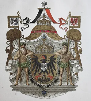 Emperor's coat of arms and crown of the German emperors