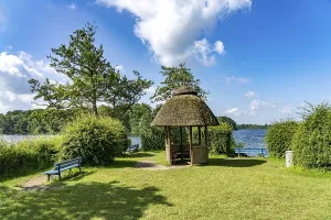 The empress's pavilion on Prinzeninsel in the GroBer Ploner See near Plon