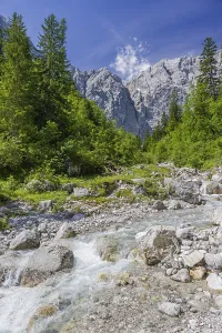 Enger Grund Creek in the Nature conservancy area Grosser Ahornboden