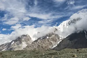 Engilchek Glacier and Khan Tengri Mountain