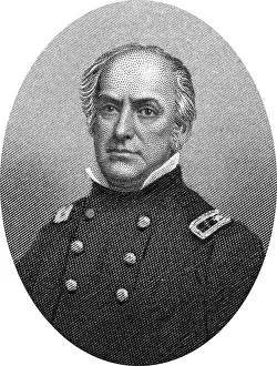 Engraving of Union Brigadier General Edward Dickinson Baker (February 24)