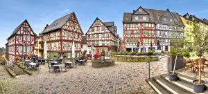 Ensemble of half-timbered houses
